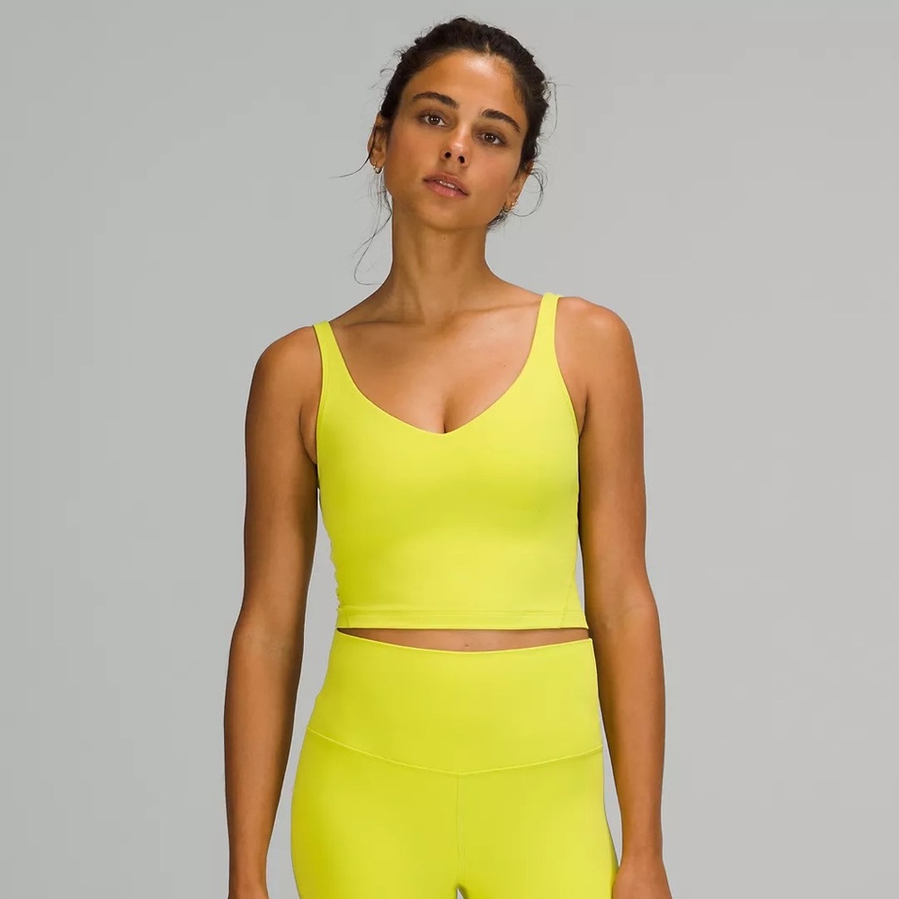 Lululemon Align Cropped Tank Top in Serpentine Yellow